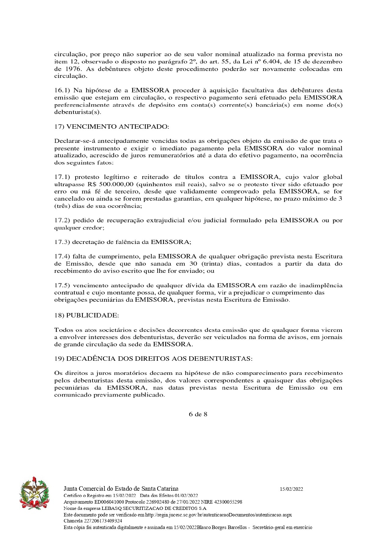 Boletim de Subscrição - Página 8